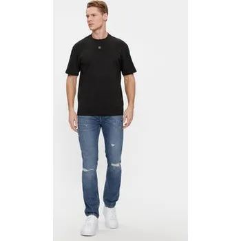 Pánské tričko Hugo T-Shirt Dalile 50505201 Černá Regular Fit XXL