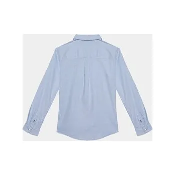 Pánské oblečení Tommy Hilfiger Košile Flex Ithaca Shirt L/S KB0KB08729 Modrá Regular Fit 16Y