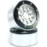 Kovové Beadlock CNC disky Absima Metsafil 1.9 Gear Silver/Black, 2ks