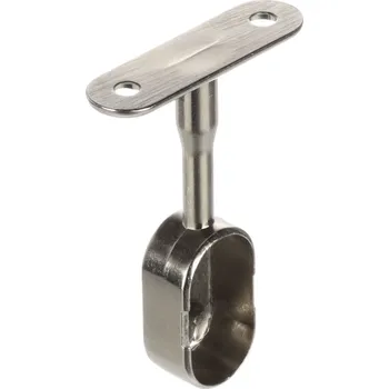 Věšák Interex Koncovka pro závěsnou tyč uzavřená oválná / Chrom