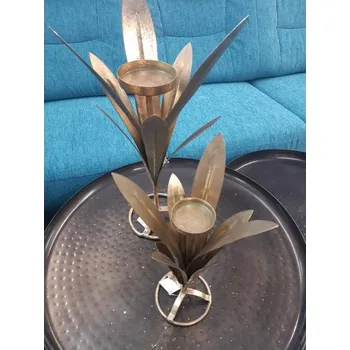 Svícen Sada kovových svícnů list - BKS