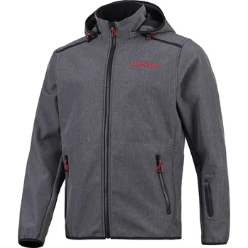 Pánské oblečení HONDA bunda PADDOCK Softshell 24 heather grey - XL