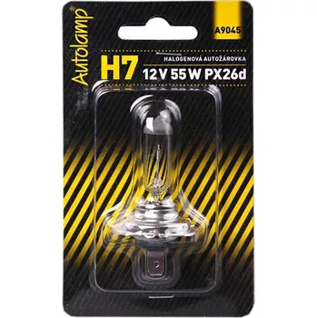 Autožárovka žárovka AUTOLAMP H7 12V 55W PX26d blistr