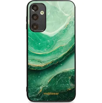 Pouzdro na mobilní telefon Lesklý kryt Mobiwear Glossy - Samsung Galaxy A25 5G - G023G - Zelený mramor (Prémiové lesklé pouzdro, obal, kryt Mobiwear Glossy na mobil Samsung Galaxy A25 5G - G023G - Zelený mramor, materiál Plast + TPU silikon - krytí po všech stranách, neošoupatelný)