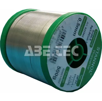 Páječka Trubičková pájka Sn95,5Ag3,8Cu0,7, HF32 (Ø1,0mm, 500g) - 104000243