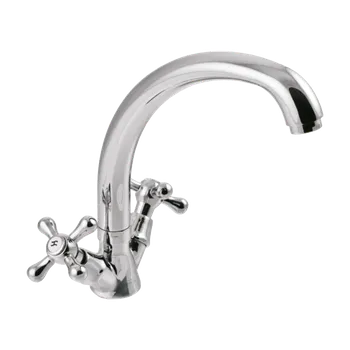 Vodovodní baterie INVENA - Umyvadlová/dřezová baterie ROMA, 20cm lux spout BU-23-00S-L