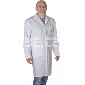 Zdravotnický plášť ESD laboratorní plášť, bílý, velikost L, 72153 - 101006301
