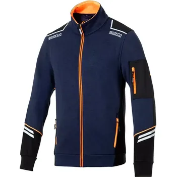 Sparco Bunda Full Zip TECH Modrá / Oranžová L