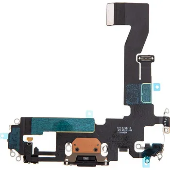 Napájecí a datový konektor s flex kabelem + audio + mikrofon pro Apple iPhone 12 - šedý - kvalita A+