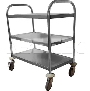 ESD transportní vozík třípolicový, kolečka s brzdou - 201100118