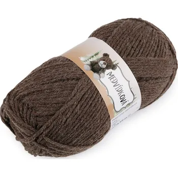 Příze Pletací příze medvídková 100 g - 10 (62052) hnědá