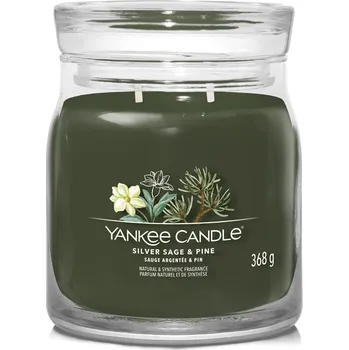 Svíčka Yankee Candle Signature Silver Sage & Pine