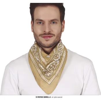 Karnevalový doplněk Fiestas Guirca Kovbojský šátek medové barvy