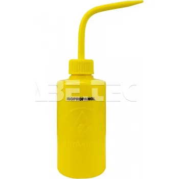 ESD Disipativní láhev s tryskou durAstatic®, 240ml, žlutá s nápisem - 101008035