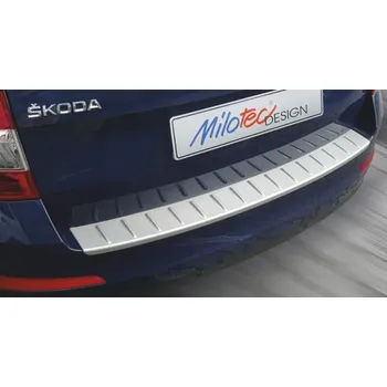 Tuning Práh pátých dveří s výstupky, stříbrný matný - Škoda Octavia III. Combi Facelift (Práh pátých dveří s výstupky pro Škoda Octavia III. Combi Facelift, od r.v. 2017)