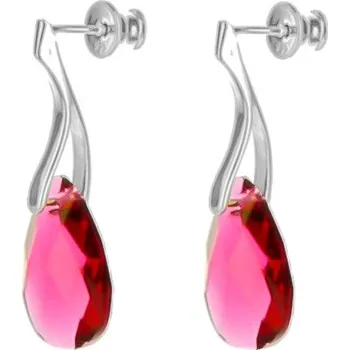 Náušnice Argento 62429 Stříbrné náušnice - křišťál Swarovski ve tvaru slzy