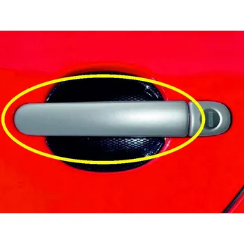 Auto-moto AKCE: Kryty klik plné, stříbrné matné (4ks velký díl) - Škoda Fabia II. (Kryty klik plné pro Škoda Fabia I. / Fabia II. / Octavia I. / Octavia II. / Superb I.)