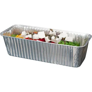 Jednorázové nádobí Hliníková miska ALU, 30,3 x 11,8 x 8,3 cm, 2200 ml, obdélníková (80 ks)