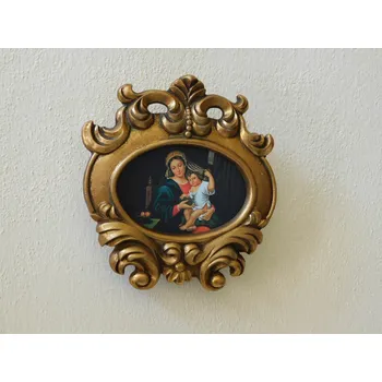 MADONA S DÍTĚTEM - VE ZLATÉM RÁMU