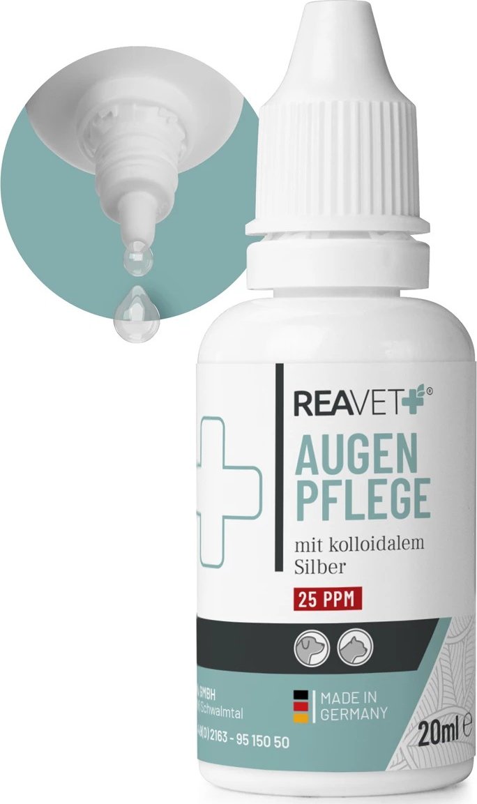 REAVET Oční kapky s koloidním stříbrem pro zdravé oči (20 ml)