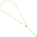 Argento 9A019 Zlatý náhrdelník - růženec, délka 55 cm
