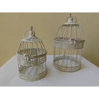 KOVOVÉ PTAČÍ KLECE 2 KUSY NA ZAVĚŠENÍ