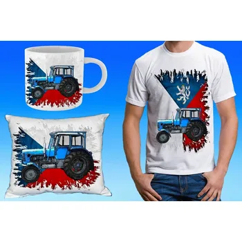 Pánské tričko dárkový set s traktorem ZETOR 4011 134 (při koupi setu ušetříte)