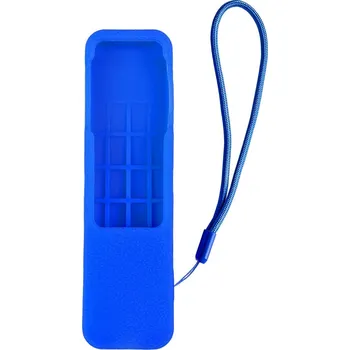 Dálkový ovladač APPLE 4K TV SIRI REMOTE + AIRTAG HOLE silikonový obal - barva modrá