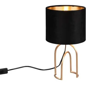 Lampička Trio R51131002 stolní svítidlo Grace 1x40W | E14 - kabelový spínač, zlatá, černá + K nákupu nad 3000 Kč dárek zdarma