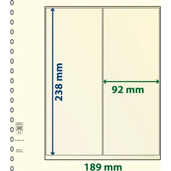 Obal pro sběratelský předmět Lindner 802119 - 2 kapsy (238 mm) Velikost balení: 1 ks