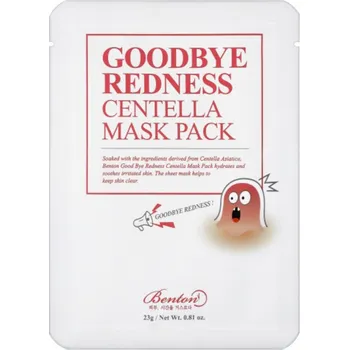 Pleťová maska BENTON - GOODBYE REDNESS CENTELLA MASK - Zklidňující pleťová maska s centellou 23 ml (1 ks)