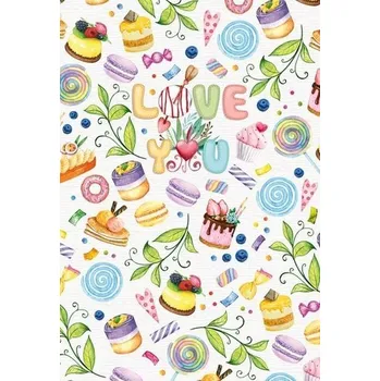 Set školních potřeb Notatnik ozdobny 143x210/96K kratka Słodkości