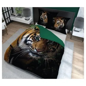 Povlečení Povlečení 3D TYGR 01 francouzské povlečení, 1x 200x220 cm, 2x povlak 70x80 cm MyBestHome