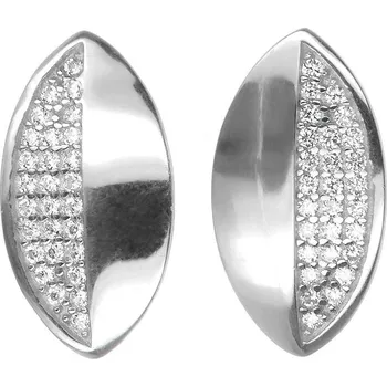 Náušnice Argento 66581 Stříbrné náušnice - čiré kulaté zirkony