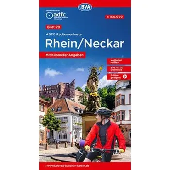 ADFC-Radtourenkarte 20 Rhein /Neckar 1:150.000, reiß- und wetterfest, GPS-Tracks Download - Allgemeiner Deutscher Fahrrad-Club e.V. (ADFC)