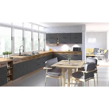 Kuchyňská linka Kuchyňská linka VIGO matera/dub lancelot, Rohová sestava I, 560 x 250 cm