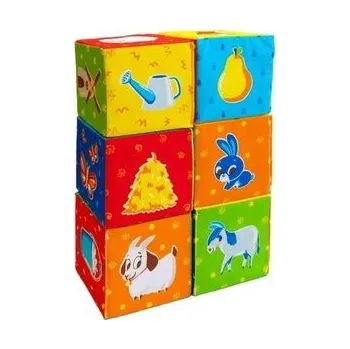 První čtění Miękkie kostki - zestaw klocków MC090601-05