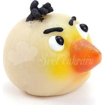 Jedlá dekorace na dort Pták Bílý - marcipánová figurka na dort - Frischmann