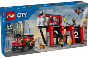 Stavebnice LEGO LEGO City 60414 Hasičská stanice s hasičským vozem