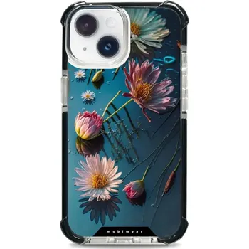 Pouzdro na mobilní telefon Odolný obal Mobiwear MagSafe Elite Bumper - Apple iPhone 14 - D014D Květy na hladině (Odolný kryt, pouzdro, obal Mobiwear Elite Bumper na mobil Apple iPhone 14 - D014D Květy na hladině, materiál Plast + TPU silikon + kov - zesílená ochrana telefonu, podpo