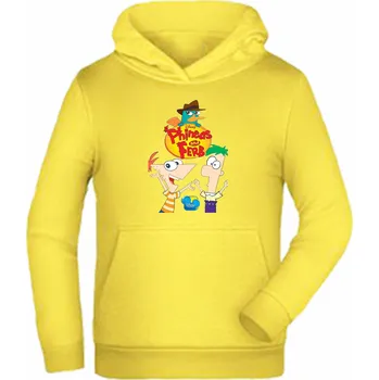 Chlapecká mikina Mikina Phineas a Ferb Barva: Žlutá, Velikost: 110/116 - 5/6let