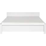 LOBATES postel 160x200 cm, bílá/bílá matná bez roštu, 5 let záruka + vyzvednutí ZDARMA