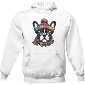 Pánská mikina Pánská mikina s kapucí s potiskem Pánská mikina Buldoček kulich pánské