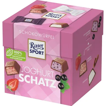 RITTER SPORT KRABIČKA MINI ČOKOLÁDEK JOGHURT SCHATZ 176g NĚMECKO!