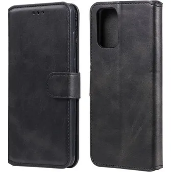 Pouzdro na mobilní telefon TT-TopTechnology Kožené pouzdro Poco M5s, Xiaomi Redmi Note 10s černé, black, model knížka, řada CLASSIC magnetic