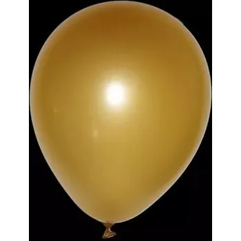 Koh-i-noor Balónek jednobarevný nafukovací GM90 metal zlatý sada 100 ks
