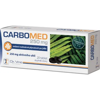 Přírodní produkt Da Vinci Pharma Carbomed 250 mg 20 tbl.