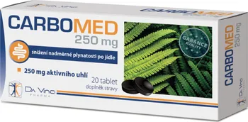 Přírodní produkt Simply You Da Vinci Pharma Carbomed 250 mg 20 tbl.