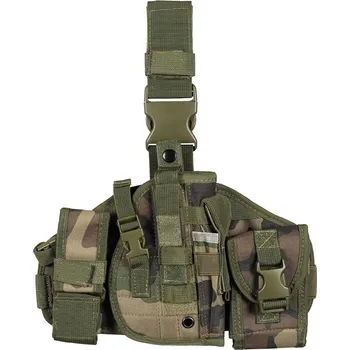 Sportovní střelba Imperator Tactical Stehenní panel se sumkami a pouzdrem na pistoli - Woodland