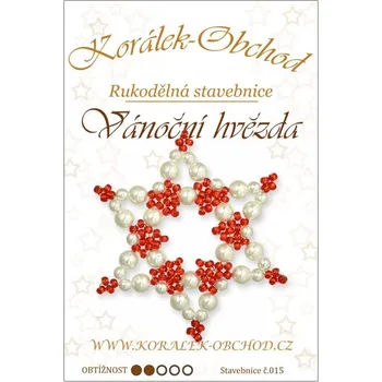 ostatní stavebnice STAVEBNICE Vánoční HVĚZDY číslo 15. Stavebnice obsahuje materiál na 2Ks VÁNOČNÍCH HVĚZD.
